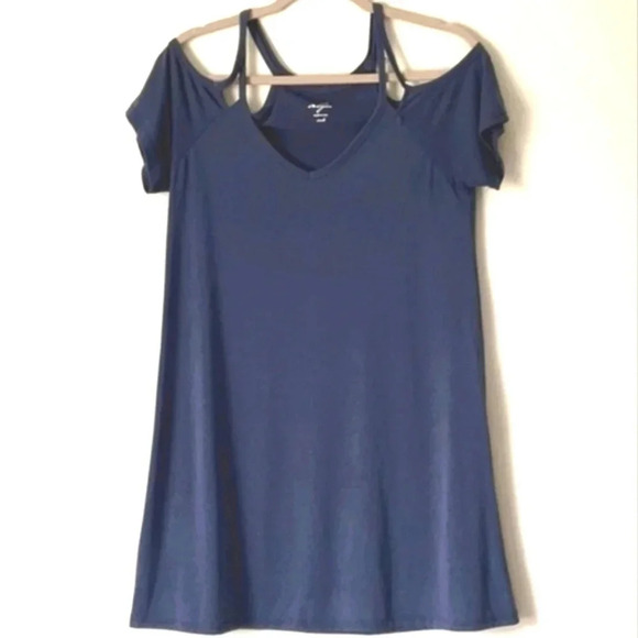 Alya coldshoulder short sleeve mini dress - Picture 1 of 9